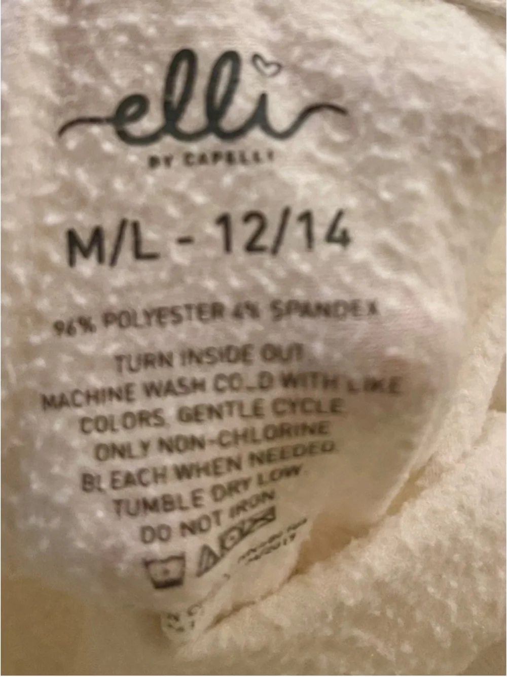 Elli Girls Fleece Lined Leggings, Size M/L (12/14)